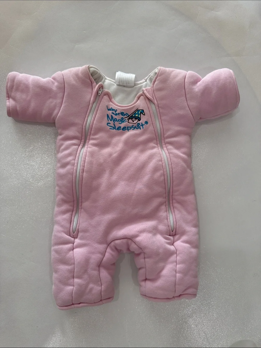 Baby Merlin’s Magic Sleepsuit Pink Cotton Baby Sleep Suit Swaddle Transition 3-6